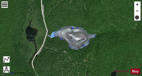 Louie Lake depth contour Map - i-Boating App - Satellite