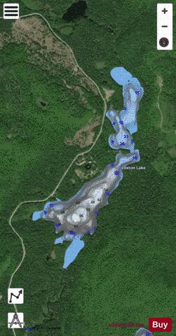 Loxton Lake depth contour Map - i-Boating App - Satellite