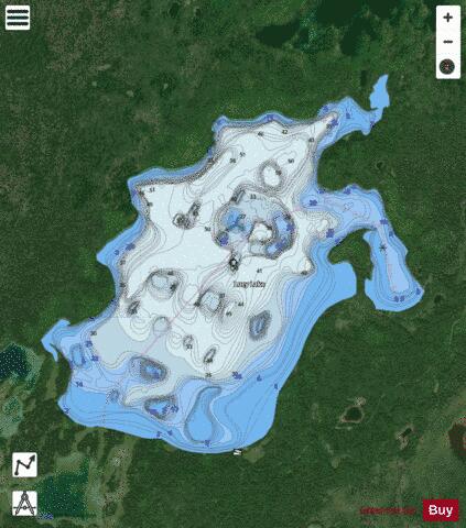 Lucy Lake depth contour Map - i-Boating App - Satellite