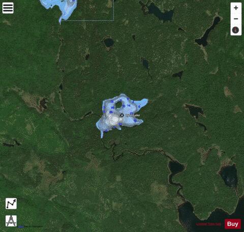 Lynn Lake depth contour Map - i-Boating App - Satellite