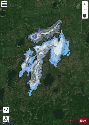 Macfie Lake depth contour Map - i-Boating App - Satellite