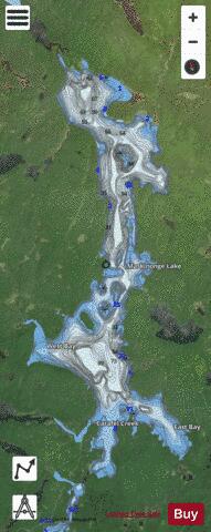 Maskinonge Lake depth contour Map - i-Boating App - Satellite