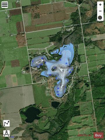 Mccullough Lake depth contour Map - i-Boating App - Satellite