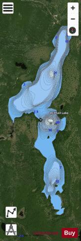 McPhail Lake depth contour Map - i-Boating App - Satellite
