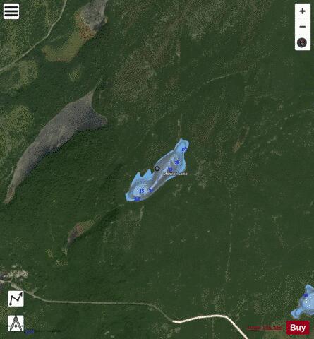 Mowat Lake depth contour Map - i-Boating App - Satellite