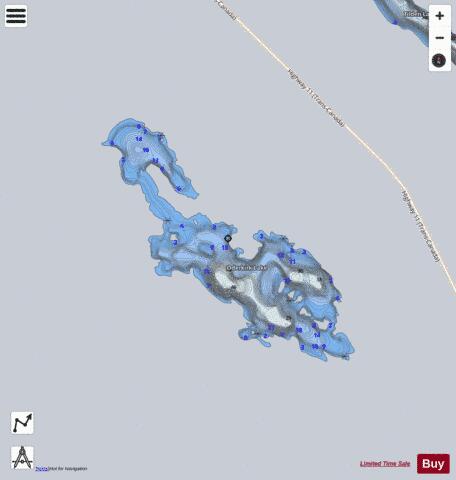 Oderkirk Lake depth contour Map - i-Boating App - Satellite