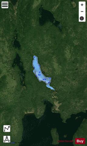 Outpost Lake depth contour Map - i-Boating App - Satellite