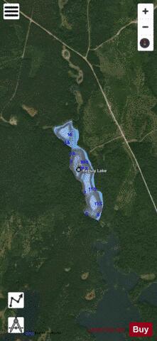 Reguley Lake depth contour Map - i-Boating App - Satellite