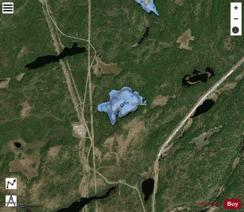 Robin Lake depth contour Map - i-Boating App - Satellite