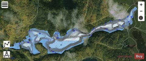 Seagram Lake depth contour Map - i-Boating App - Satellite