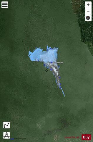 Secret Lake depth contour Map - i-Boating App - Satellite