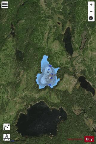 Sigs Lake depth contour Map - i-Boating App - Satellite