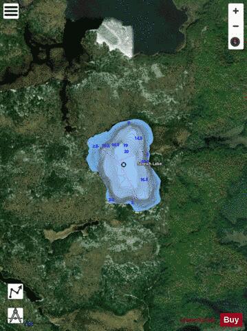 Streich Lake depth contour Map - i-Boating App - Satellite