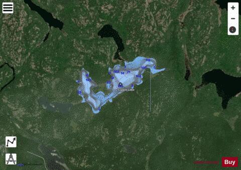 Supple Lake depth contour Map - i-Boating App - Satellite
