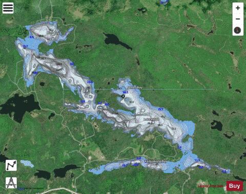 Talon Lake depth contour Map - i-Boating App - Satellite