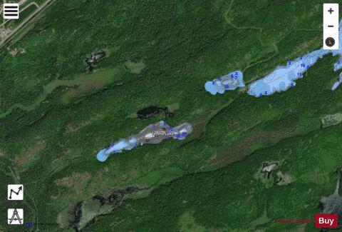 Tenho Lake depth contour Map - i-Boating App - Satellite