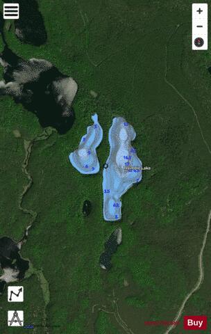 Tremble Lake depth contour Map - i-Boating App - Satellite