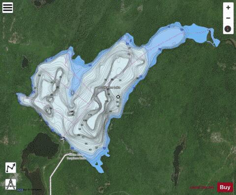Tukanee Lake depth contour Map - i-Boating App - Satellite