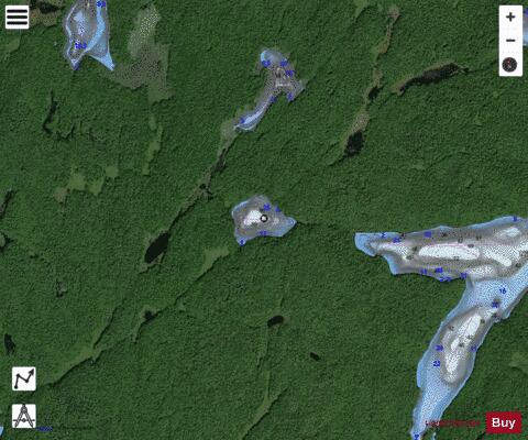 Wallace Pond Sherborne depth contour Map - i-Boating App - Satellite