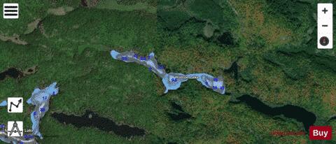 Walton Lake depth contour Map - i-Boating App - Satellite