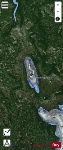 Wanatangua Lake depth contour Map - i-Boating App - Satellite
