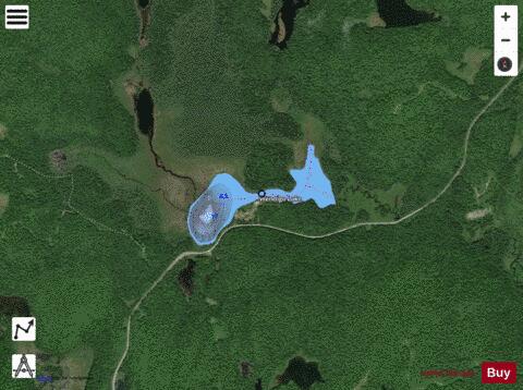 Wendigo Lake depth contour Map - i-Boating App - Satellite