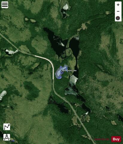 West Smith Lake depth contour Map - i-Boating App - Satellite