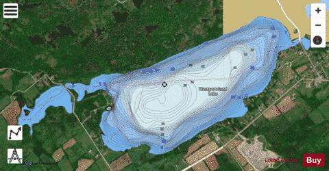 Westport Sand Lake depth contour Map - i-Boating App - Satellite