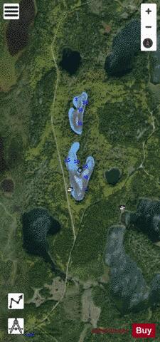 White River Lake depth contour Map - i-Boating App - Satellite