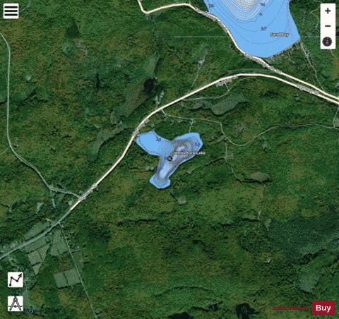 Whiteduck Lake depth contour Map - i-Boating App - Satellite