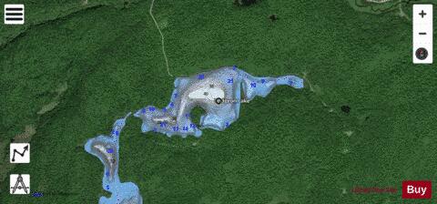 Widgeon Lake depth contour Map - i-Boating App - Satellite