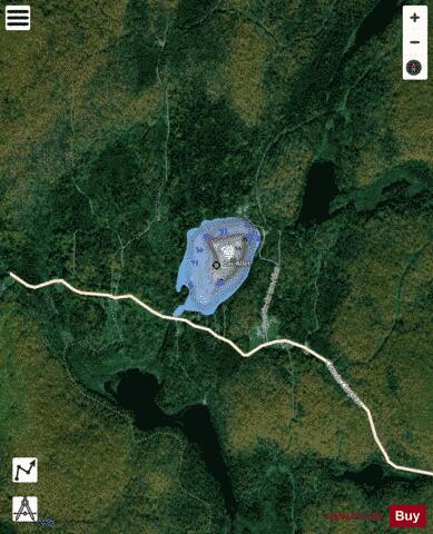 Allet Lac depth contour Map - i-Boating App - Satellite