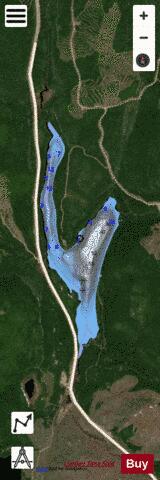 Barley Petit Lac depth contour Map - i-Boating App - Satellite