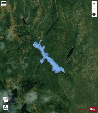 Beatnick Lac A depth contour Map - i-Boating App - Satellite