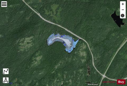 Cardinal Lac/ Lac A La Truite depth contour Map - i-Boating App - Satellite