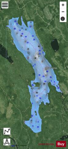 Carpe Lac A La depth contour Map - i-Boating App - Satellite