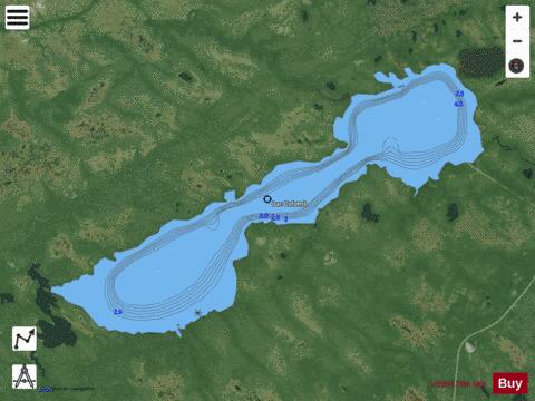 Colomb Lac depth contour Map - i-Boating App - Satellite