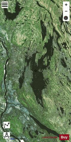 Lac Wapanikskan / Colombet depth contour Map - i-Boating App - Satellite