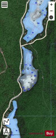 DORE LAC depth contour Map - i-Boating App - Satellite