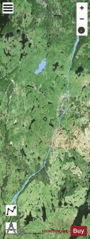 Duhamel Lac depth contour Map - i-Boating App - Satellite