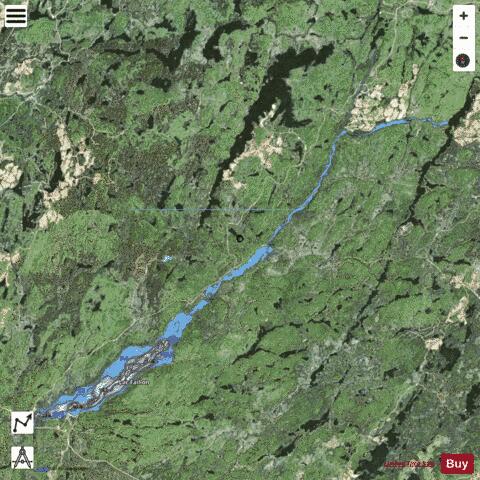 Faillon Lac depth contour Map - i-Boating App - Satellite