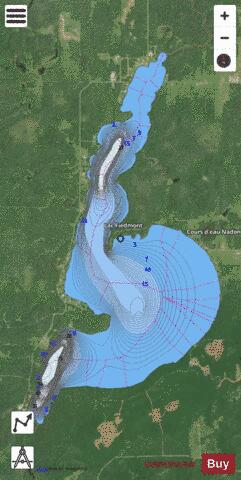 Fiedmont Lac depth contour Map - i-Boating App - Satellite