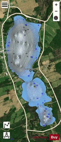Humqui Lac depth contour Map - i-Boating App - Satellite