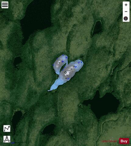 JONES depth contour Map - i-Boating App - Satellite