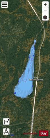Kaockimakidinak Lac A (Lac A5754) depth contour Map - i-Boating App - Satellite