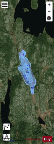Lac No E3575 depth contour Map - i-Boating App - Satellite