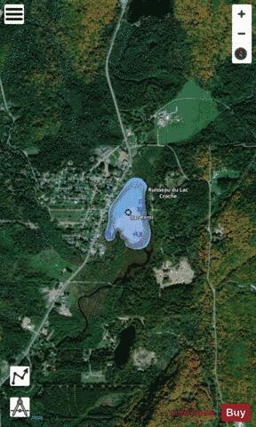 Lac R Mi depth contour Map - i-Boating App - Satellite