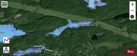 Lac Des Sucreries depth contour Map - i-Boating App - Satellite