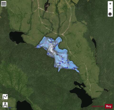 Lac No E 3547 depth contour Map - i-Boating App - Satellite
