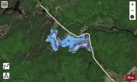 Lamarre Lac depth contour Map - i-Boating App - Satellite
